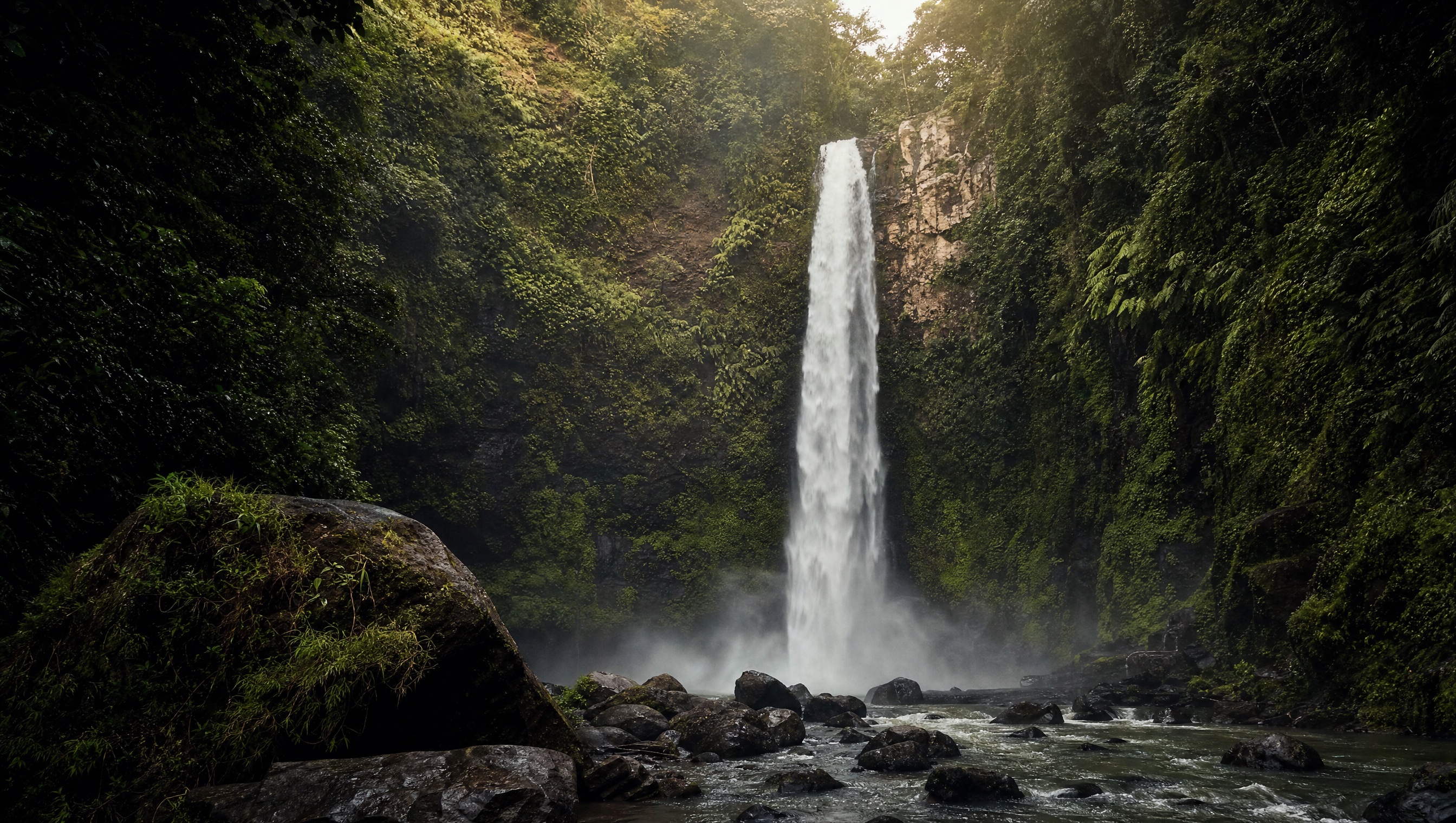 Nungnung waterfall cinematic hero