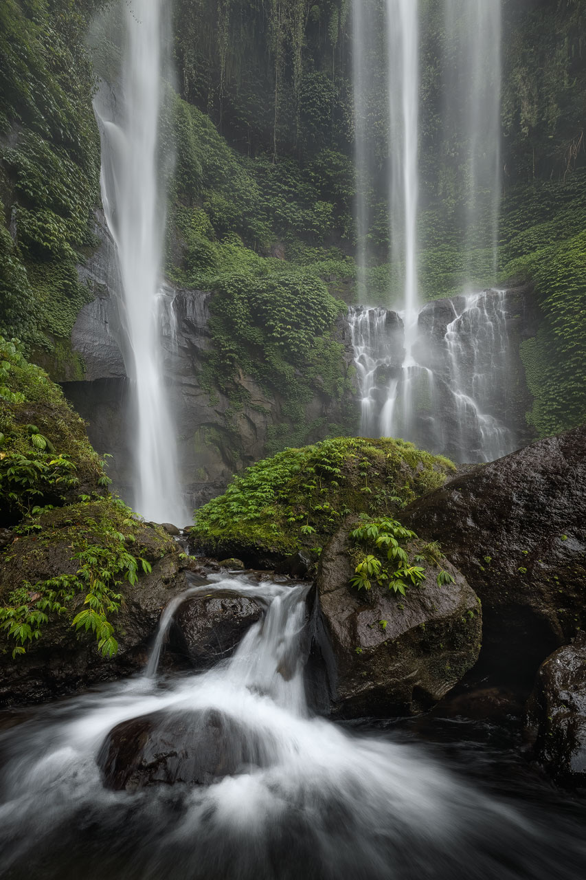 Sekumpul waterfall cinematic hero