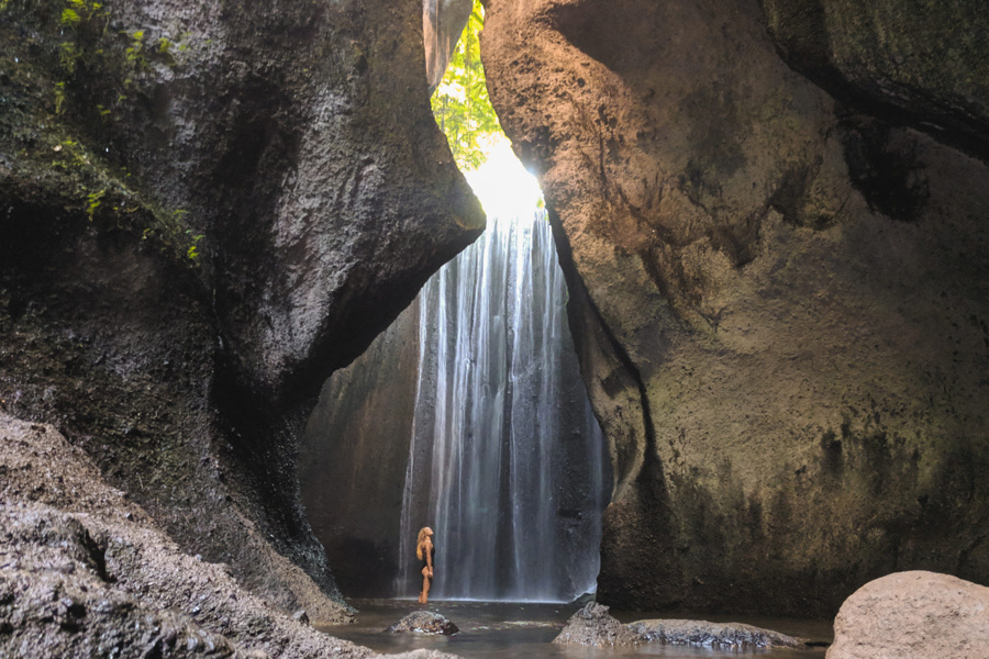 Tukad Cepung waterfall cinematic hero